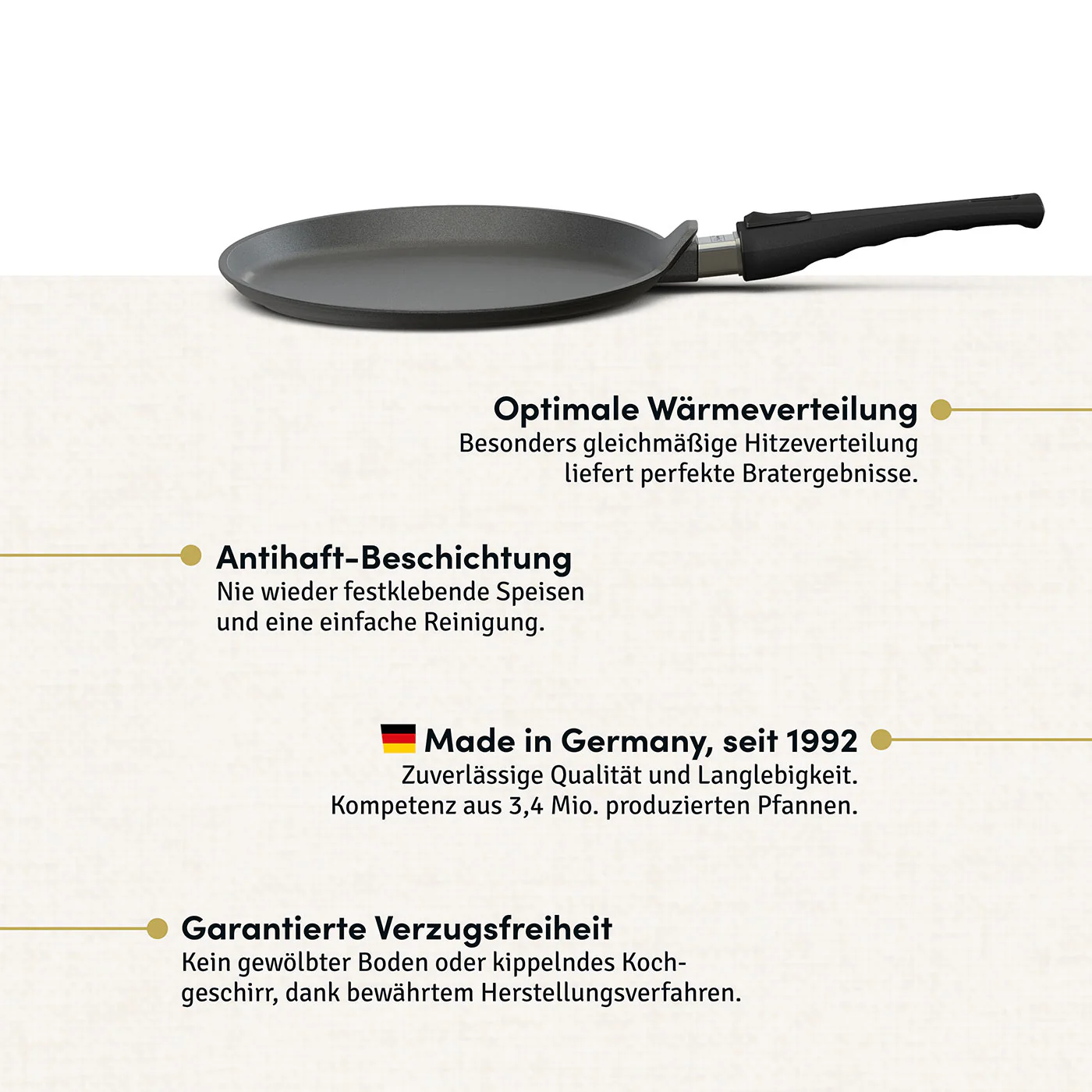 Crêpière 2025 / poêle plate Ø 28 cm