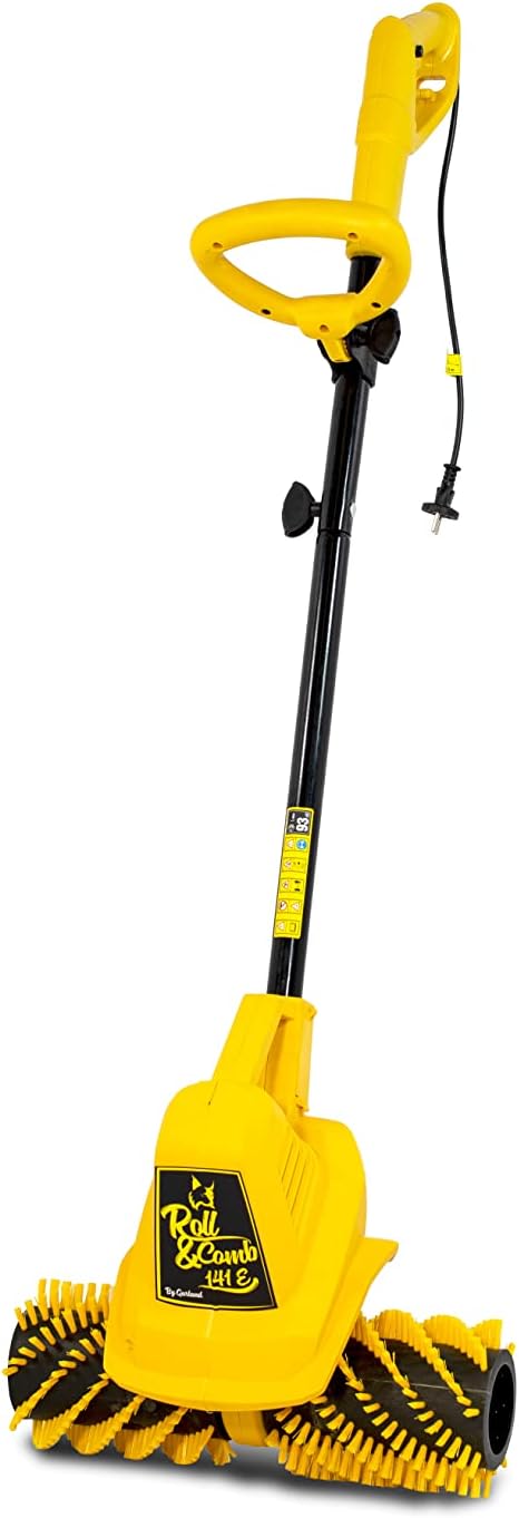 Garland Roll&Comb 502E-V19 - Elektrisk kunstgræsfejer/kammaskine med stikkontakt - 1.600 W effekt, 15,6 kg vægt, 40 cm arbejdsbredde med justerbar højde. 40 L opsamlingspose. Velegnet til overflader op til 350 m².