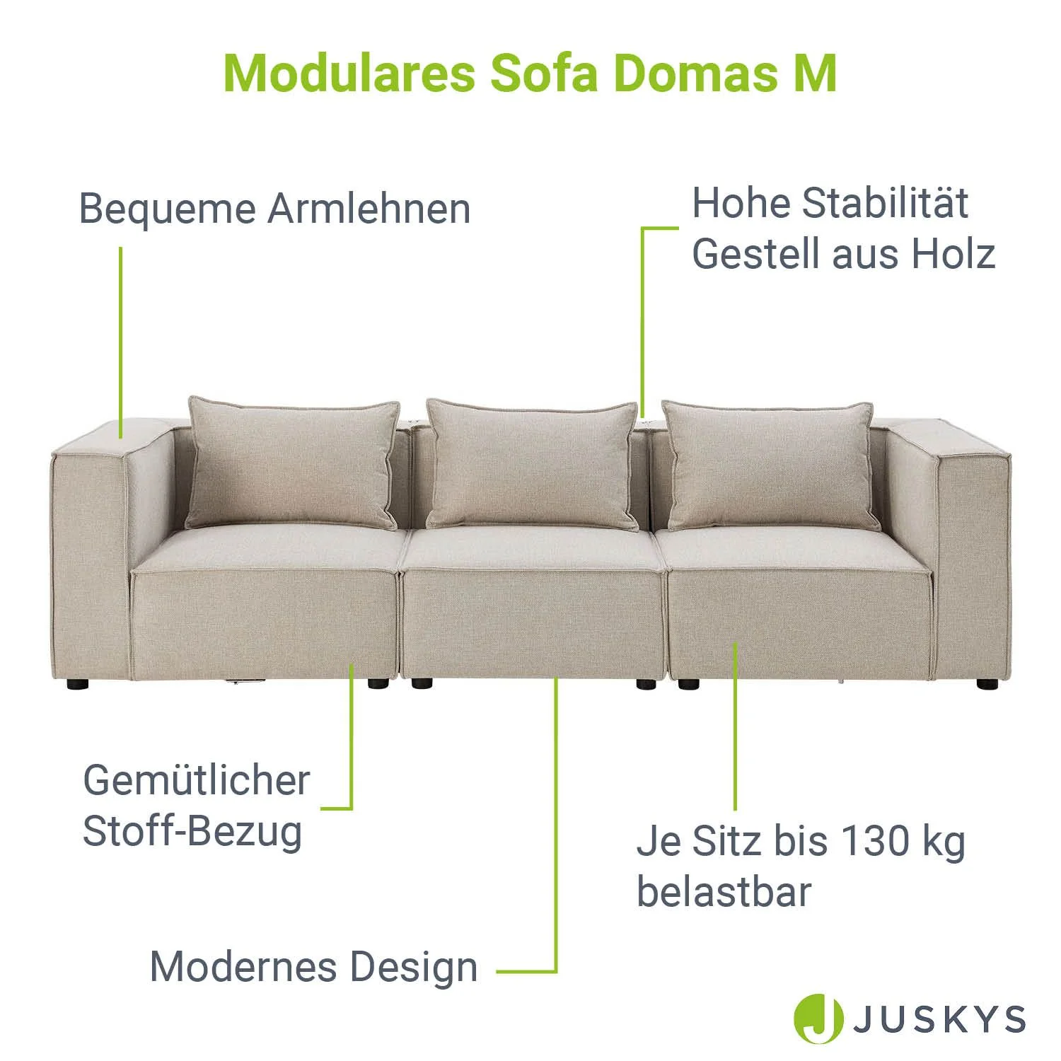 Canapé modulaire Domas M 2025 - 3 places