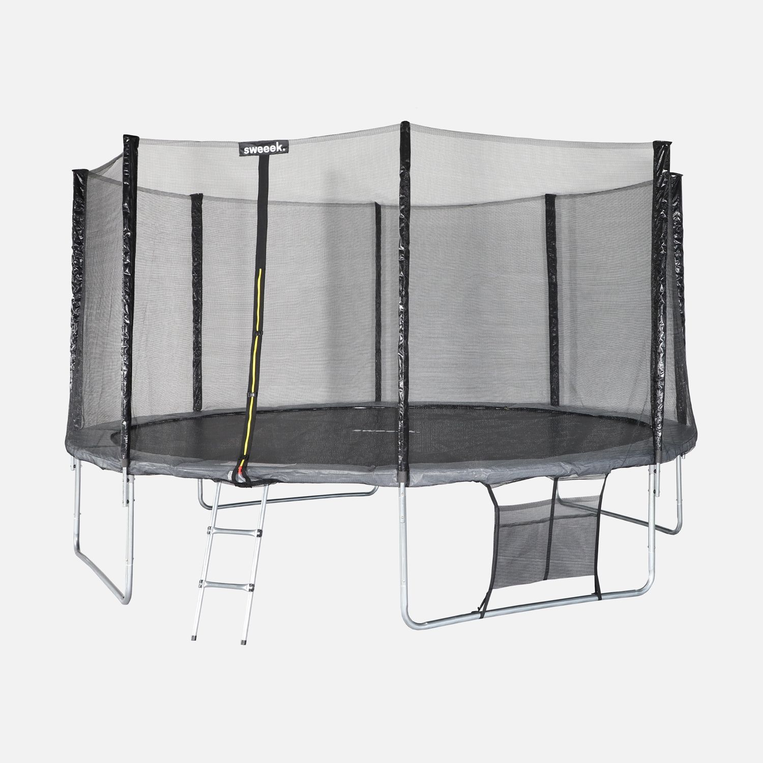 Trampolin mit Zubehörset, 430 cm, Grau