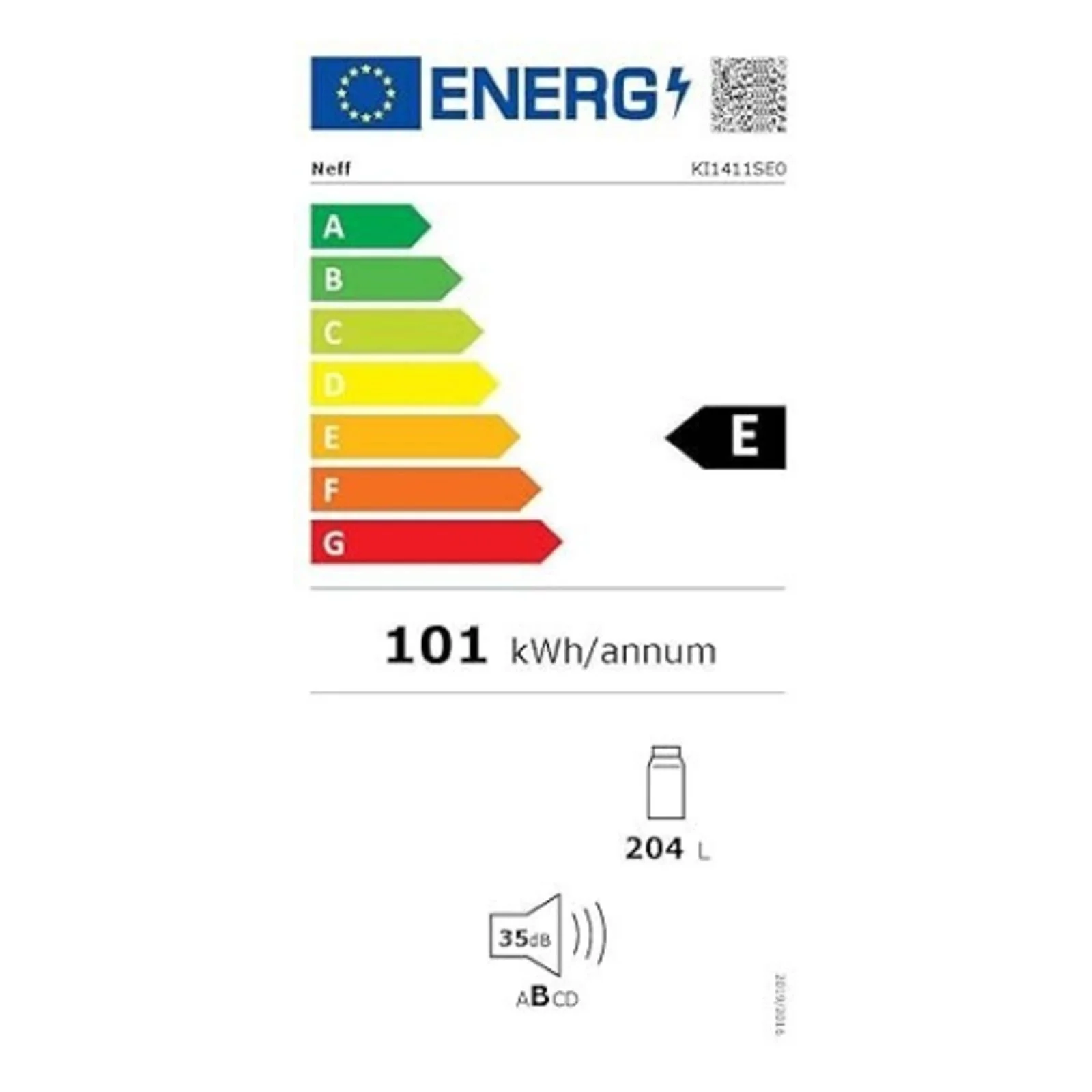2025 Neff KI1411SE0 Einbaukühlschrank 204 l Energieeffizienzklasse E