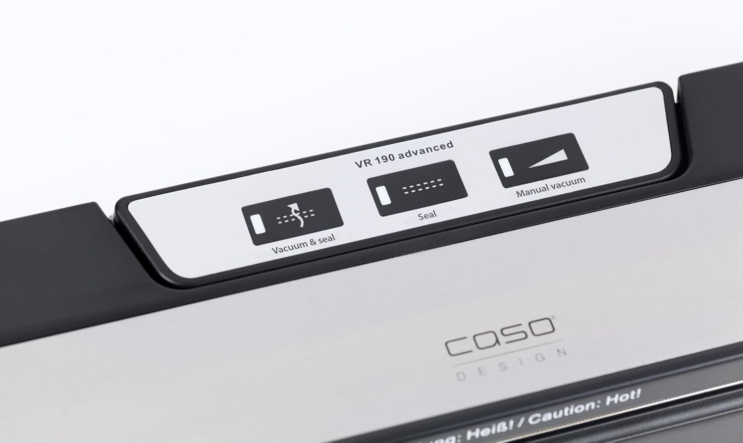 CASO VRH 790 Advanced Pro – Hochwertiger Vakuumierer für den privaten und professionellen Einsatz – Bis zu 200 Vakuumierzyklen in Folge möglich – Automatisches Vakuumieren von Flüssigkeiten – Edelstahl