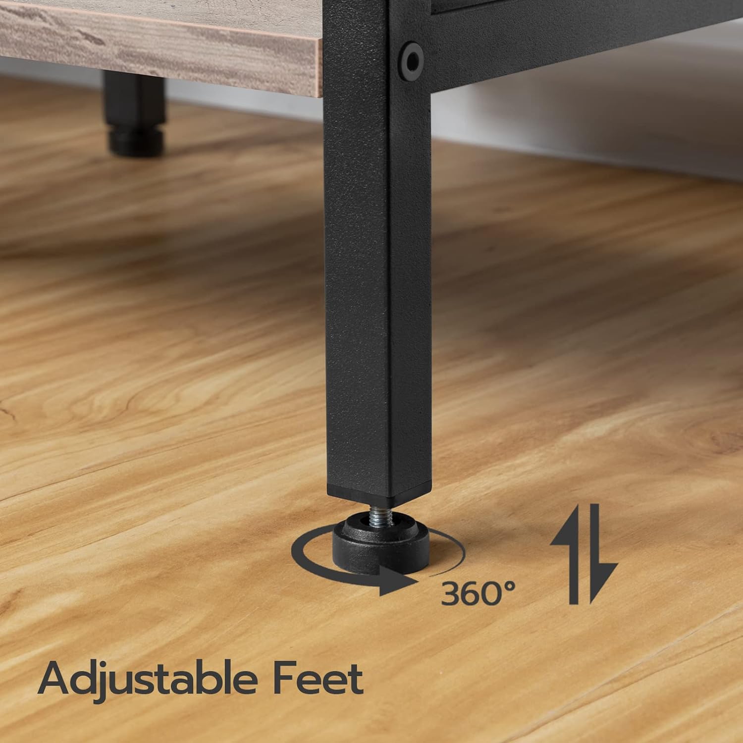 TV-Ständer mit integrierten Steckdosen für Fernseher bis zu 75 Zoll, Konsolentisch mit offenen Regalen, Entertainment-Center im Industrial-Stil für Wohn- oder Schlafzimmer, Rustikales Braun und Schwarz BF60DS01