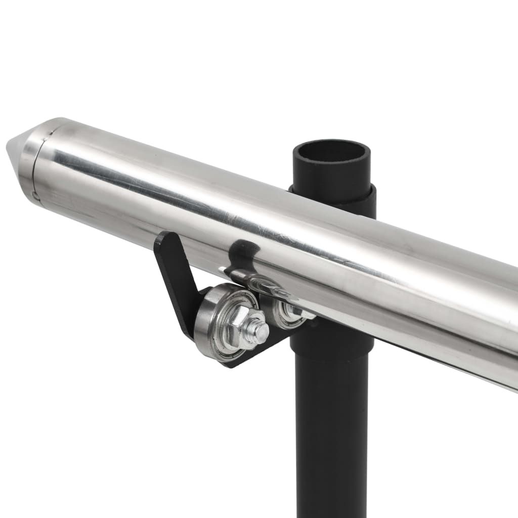 Barbecue à gaz automatique avec moteur en acier inoxydable 207 x 45 x 81 cm Vidaxl