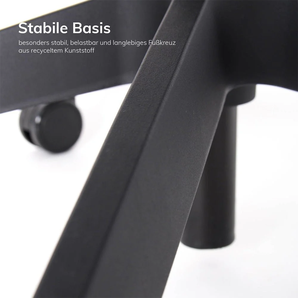 2025 Agilis Matrix MT13 Langsomt lænende kontorstol med netryg SPECIALUDGAVE Ren sort