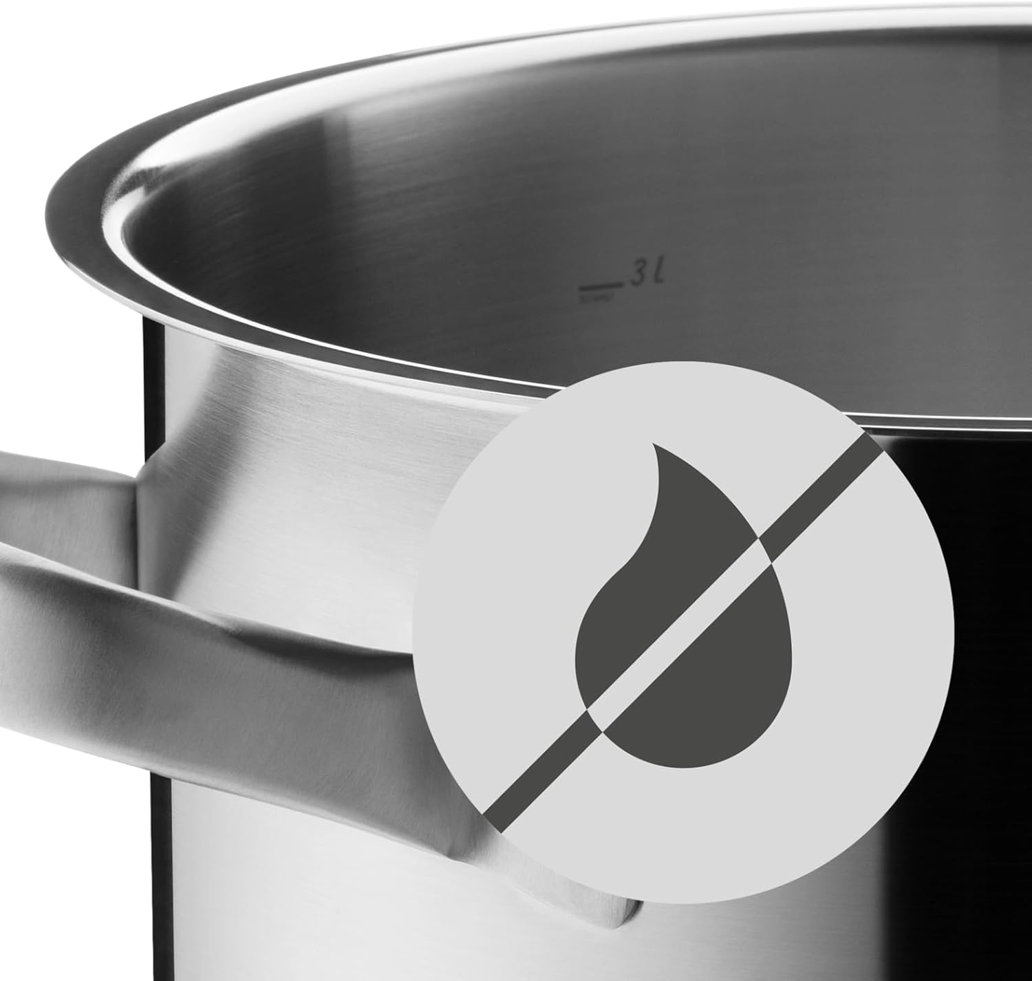 WMF Gourmet Plus - 5-teiliges Kochgeschirr-Set, Edelstahl, induktionsgeeignet, 1 flacher Bräter (20 cm), 3 hohe Bräter (16 cm, 20 cm und 24 cm), 1 Stielkasserolle (16 cm) mit 4 Edelstahldeckeln