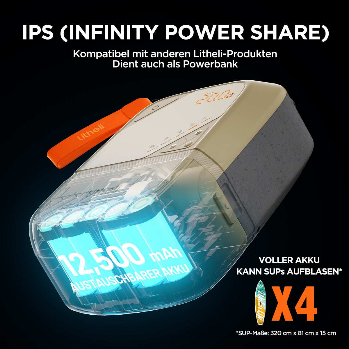 Pompe à air électrique U20 2025 pour SUP