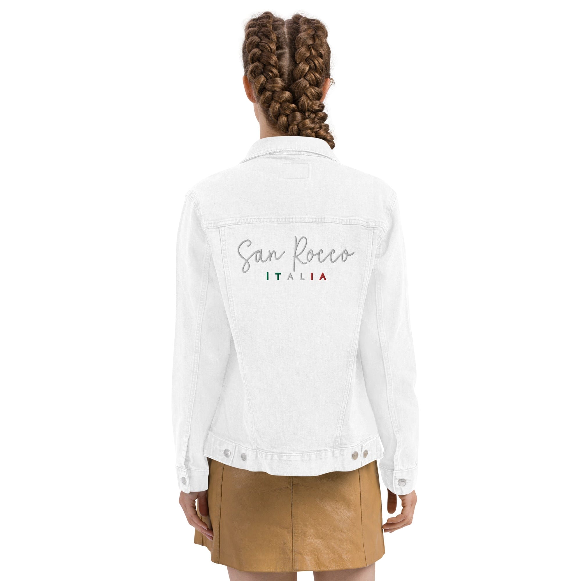 San Rocco Italia embroidered denim jacket - unisex