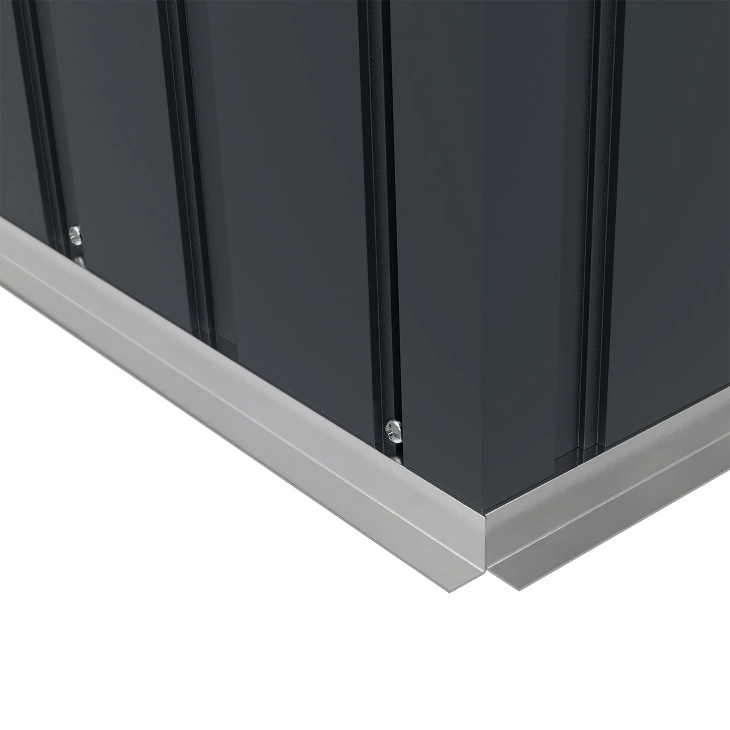 Abri de jardin en métal vert foncé 2025, modèle M avec toit incliné