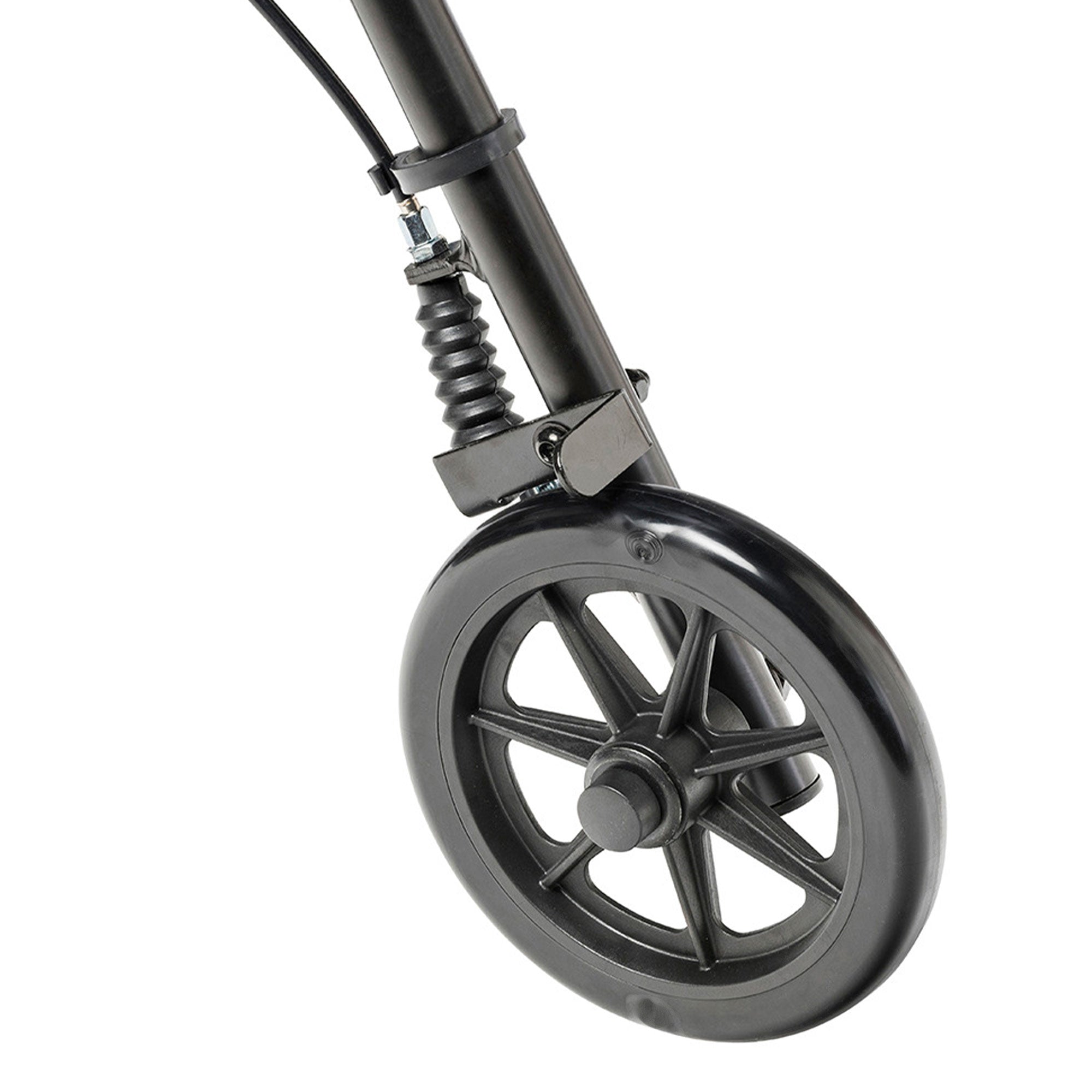 Déambulateur en aluminium réglable en hauteur avec roues de 15 cm, rouge – Drive Medical