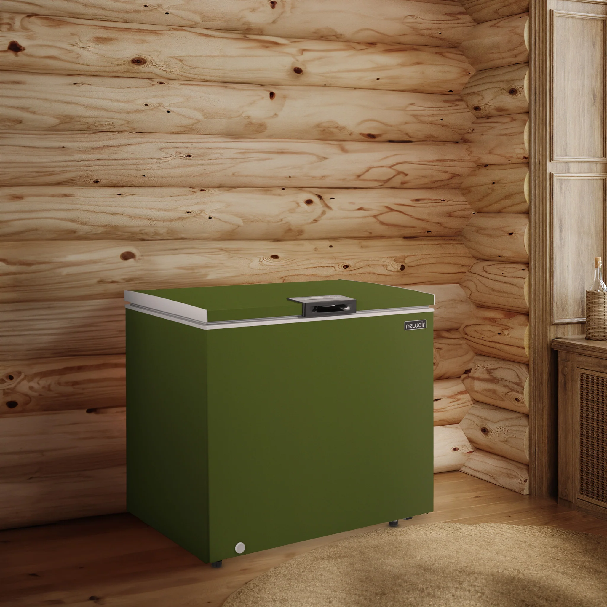 2025 Newair kompakt opretstående fryser – 6,7 cu ft – Militærgrøn