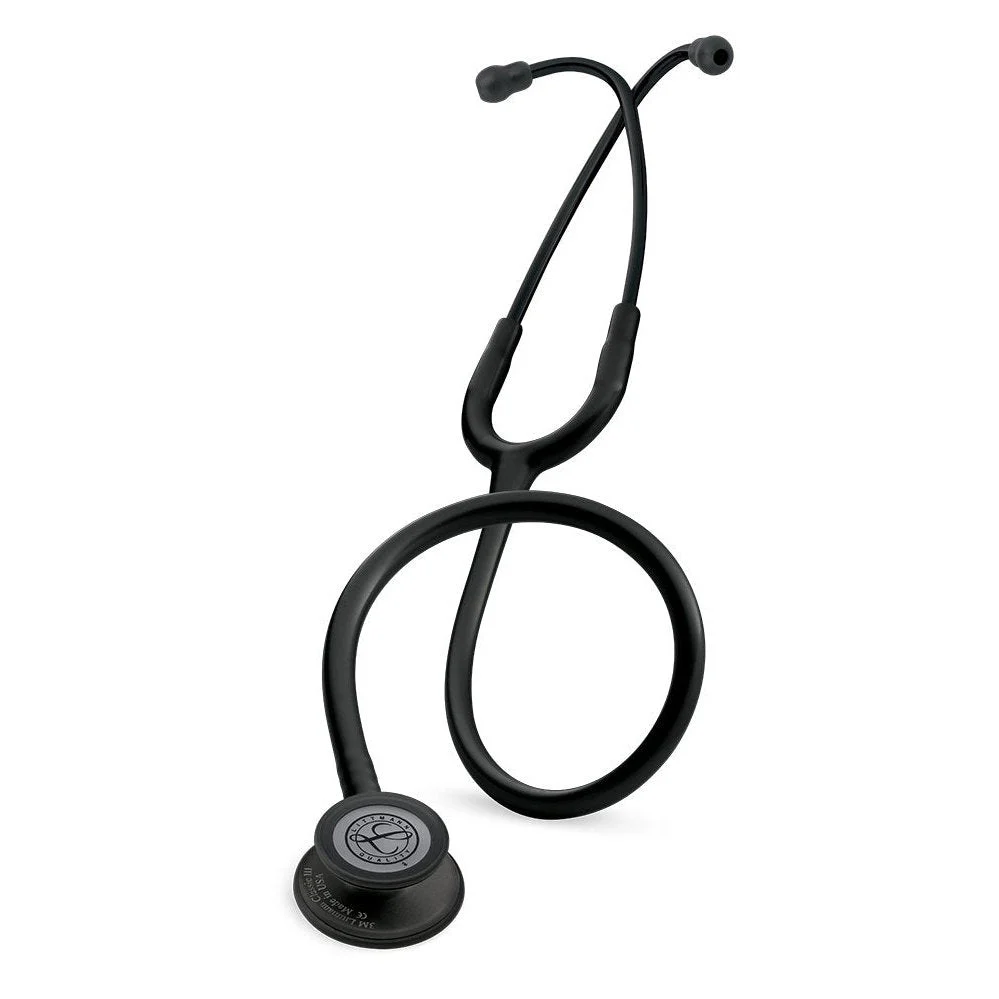 Littmann Classic III Überwachungsstethoskop 2025: Komplett schwarz 5803 - Zusätzliche Gravur