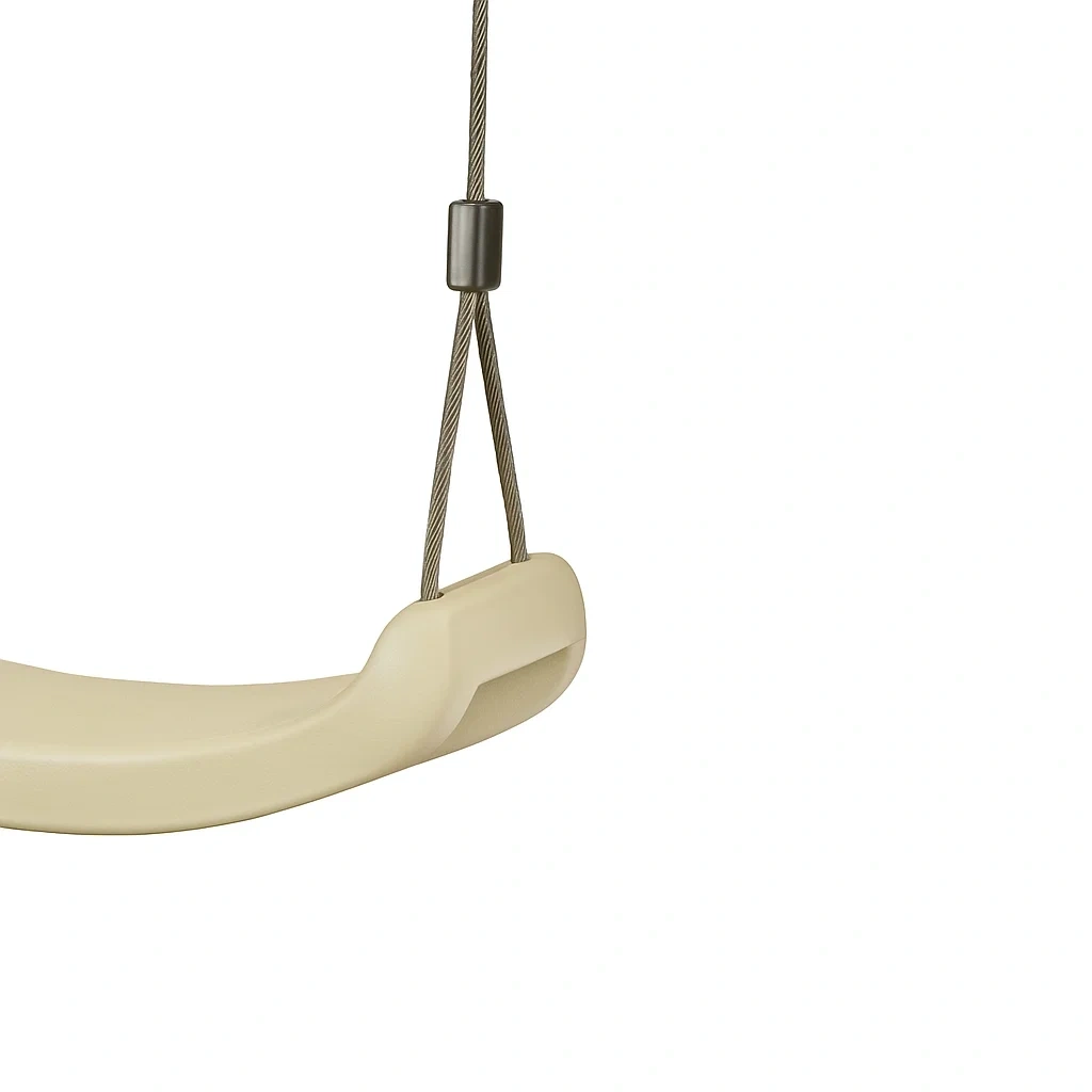 Balançoire pour enfants 170 x 160 x 195 cm acier jaune - NPgPXIso28sr