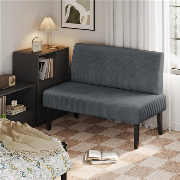 Yaheetech Kleines und bequemes Sofa – 2-Sitzer Mini-Sofa