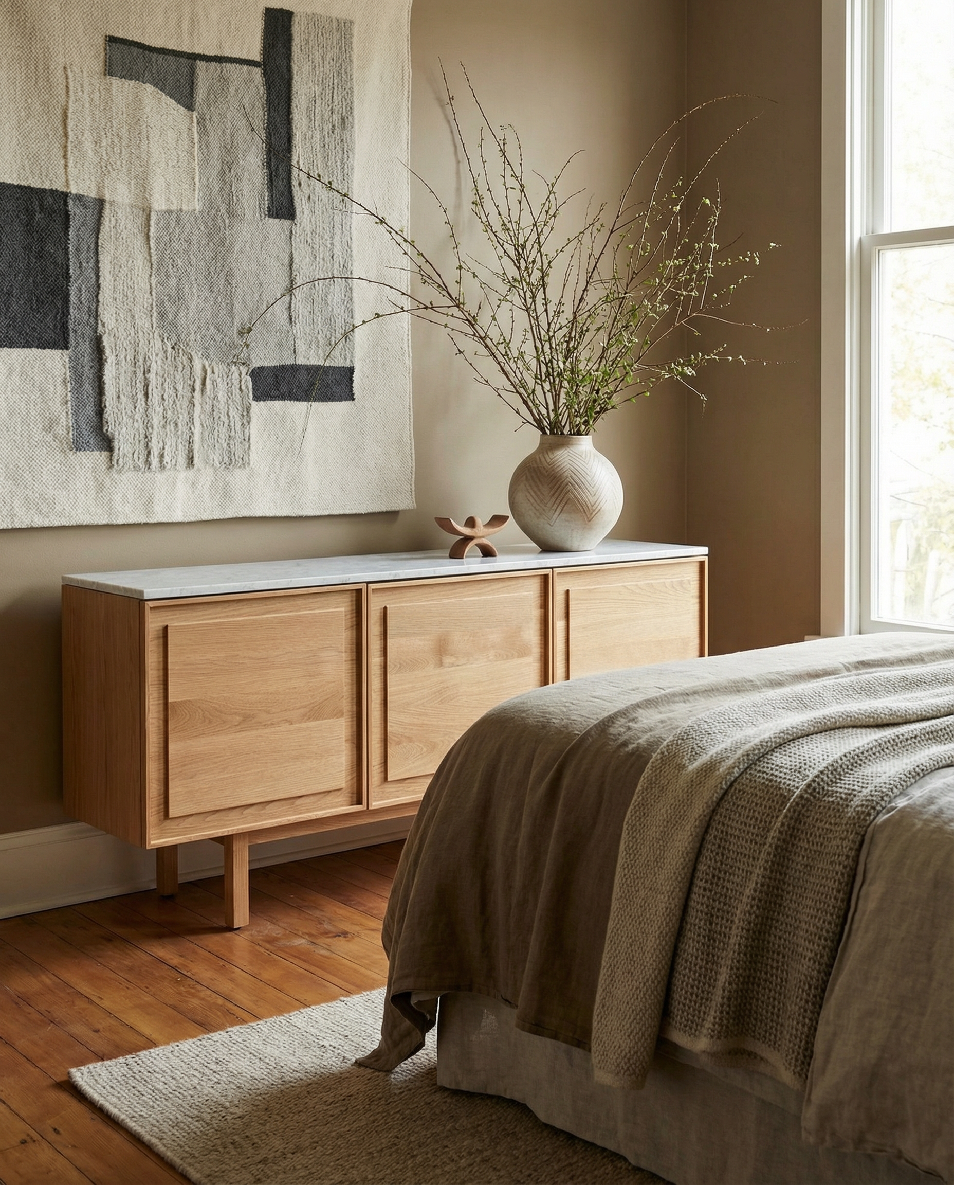 Aparador Yorke con tapa de piedra