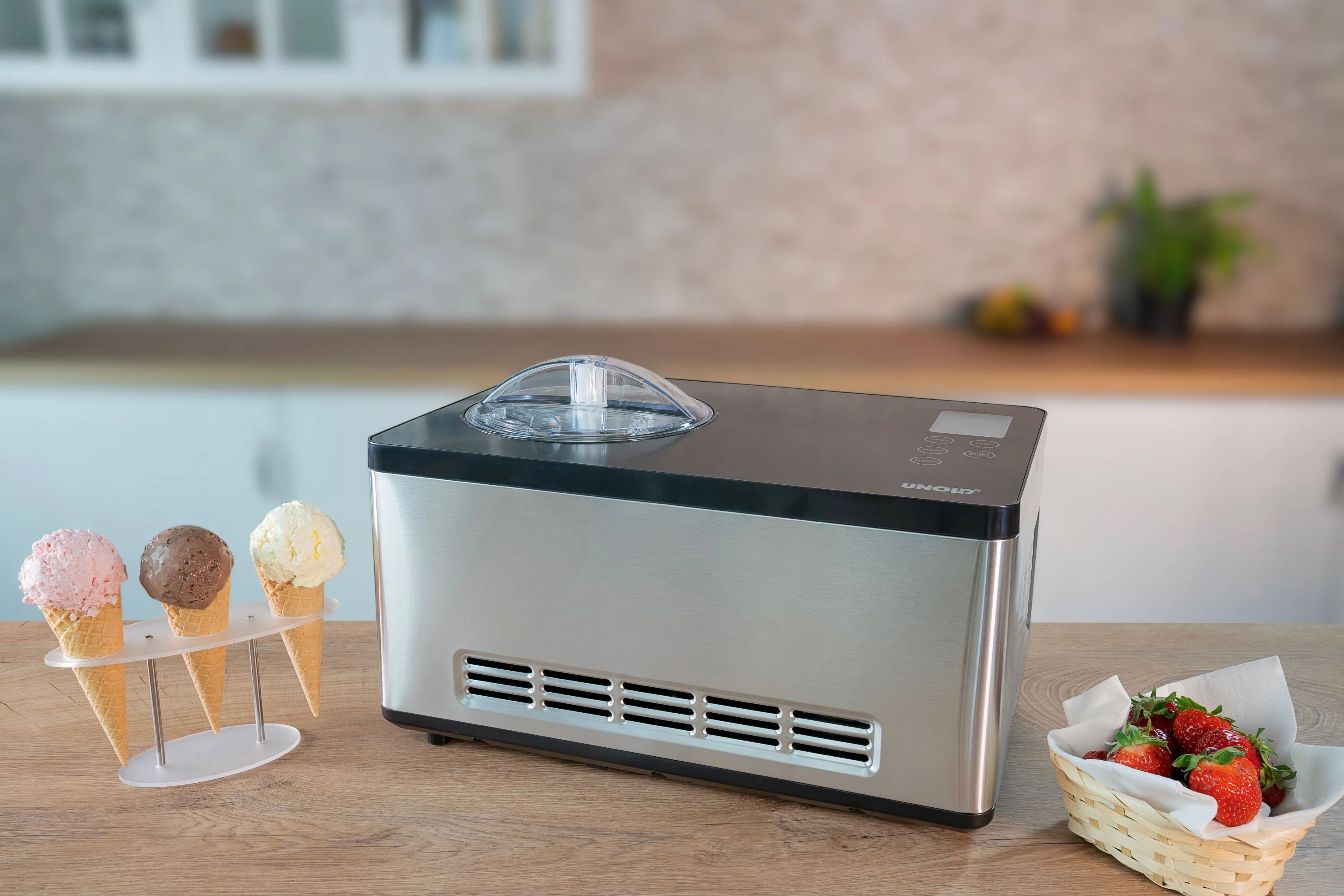 Gusto Eiswürfelbereiter 2025 – 2 Liter Fassungsvermögen mit integriertem Kompressor