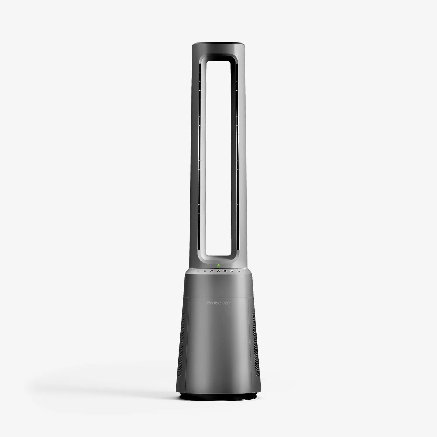 OmniAir 41 Premium bladløs tårnventilator med luftrenser - sølv