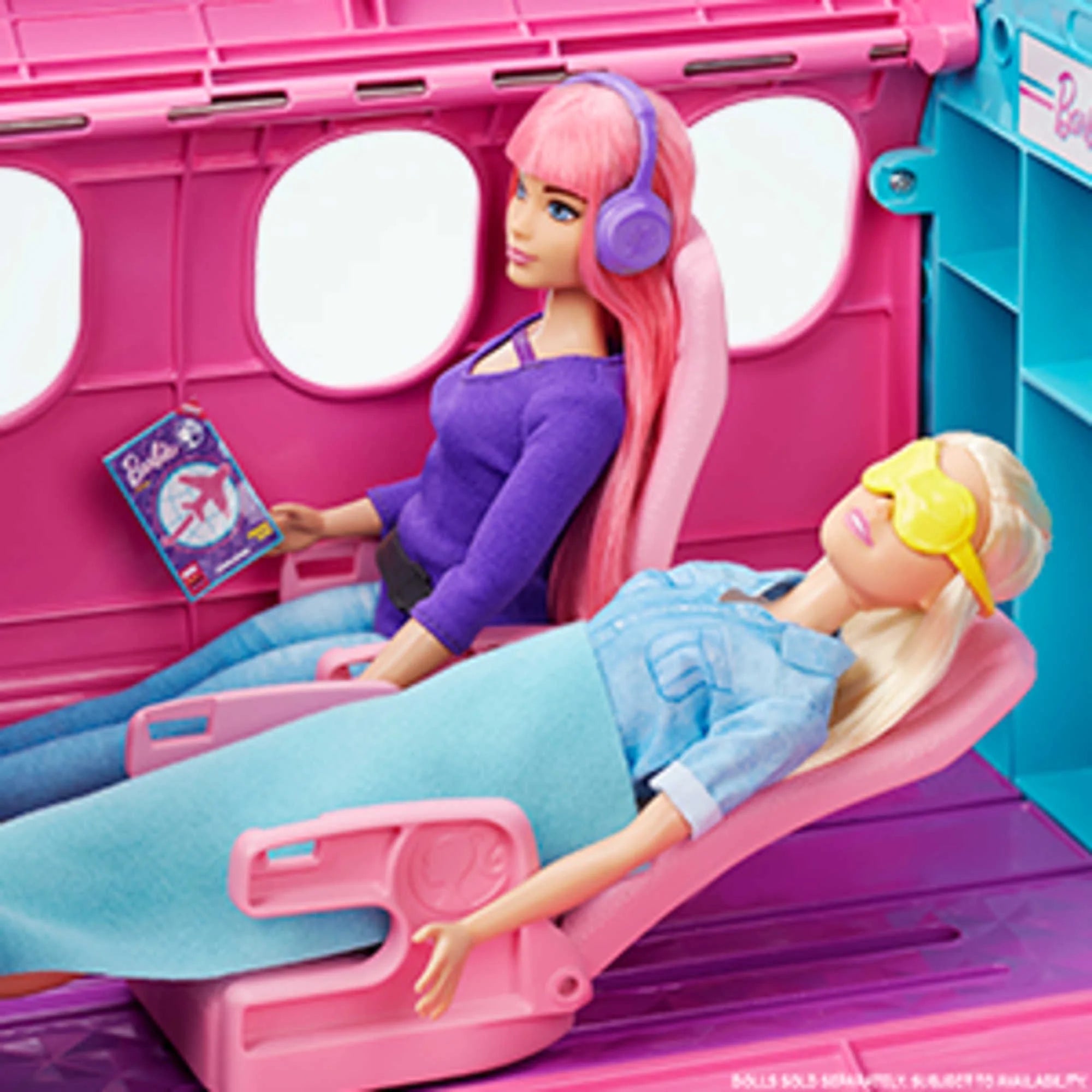 Coffret de jeu Barbie Dreamplane avec chiot et chariot à goûter, plus de 15 accessoires