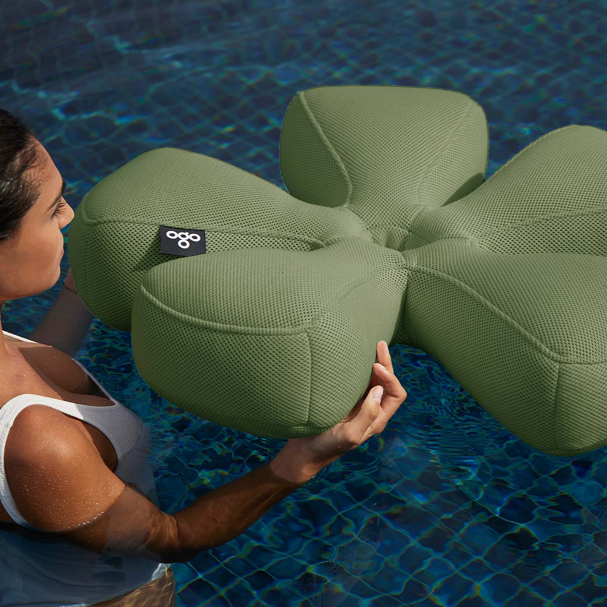 Schwimmender Blumensitz