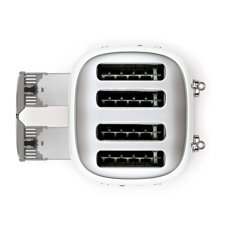 Grille-pain rétro 4 tranches SMEG TSF03WHUK, style années 50 – Blanc (2025)