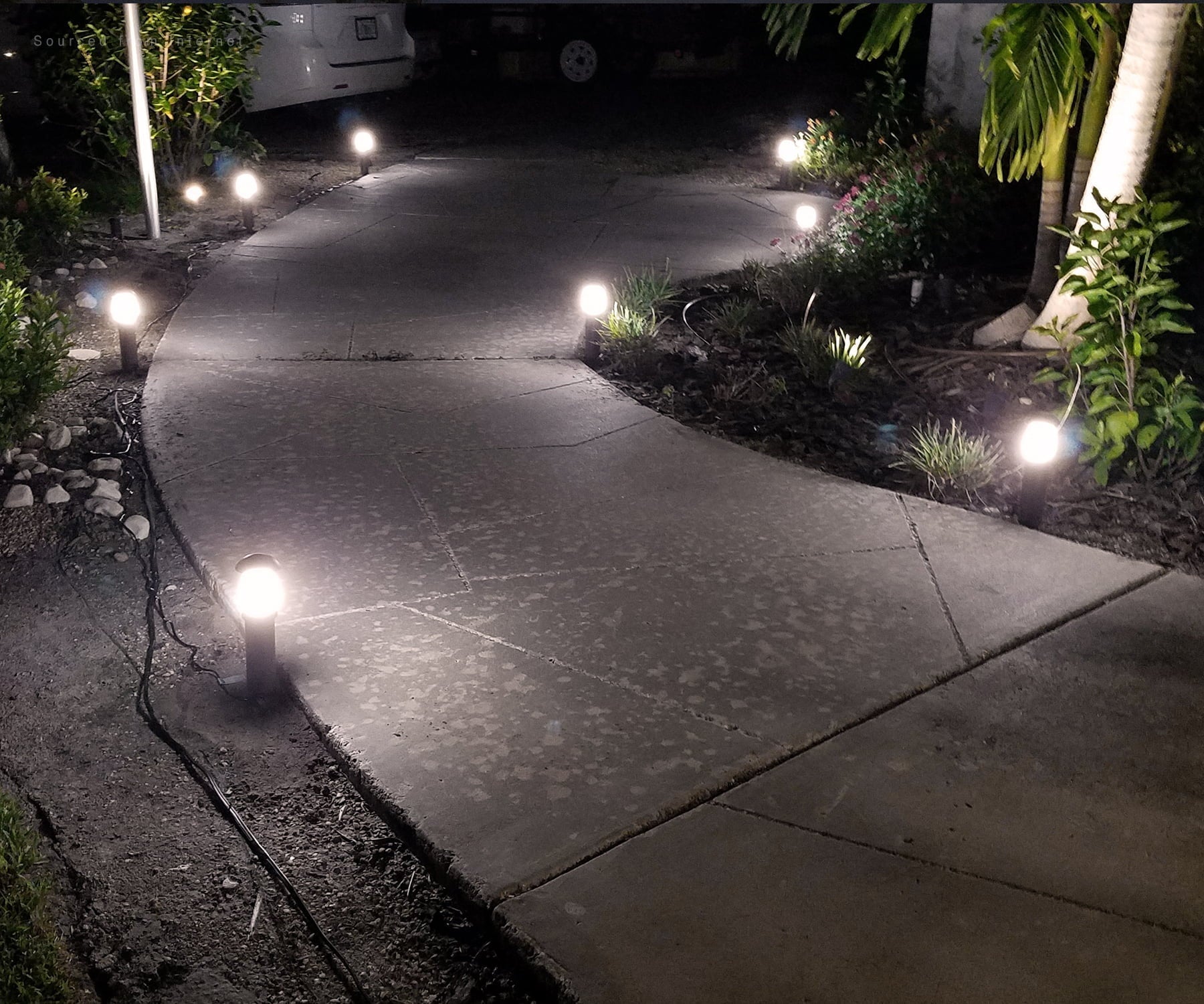 Lot de 12 lampes LED LEONLITE pour paysage, 3 W, 12 V, basse tension, étanches, certifiées ETL, blanc froid 4 000 K, pour allée et trottoir, garantie 5 ans
