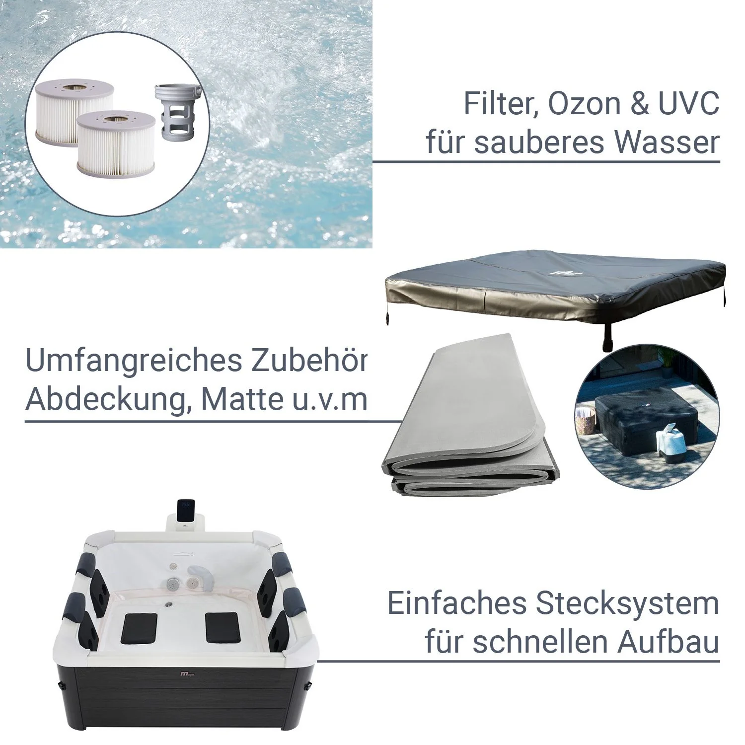 Spa Whirlpool Oslo 2025 avec éclairage LED