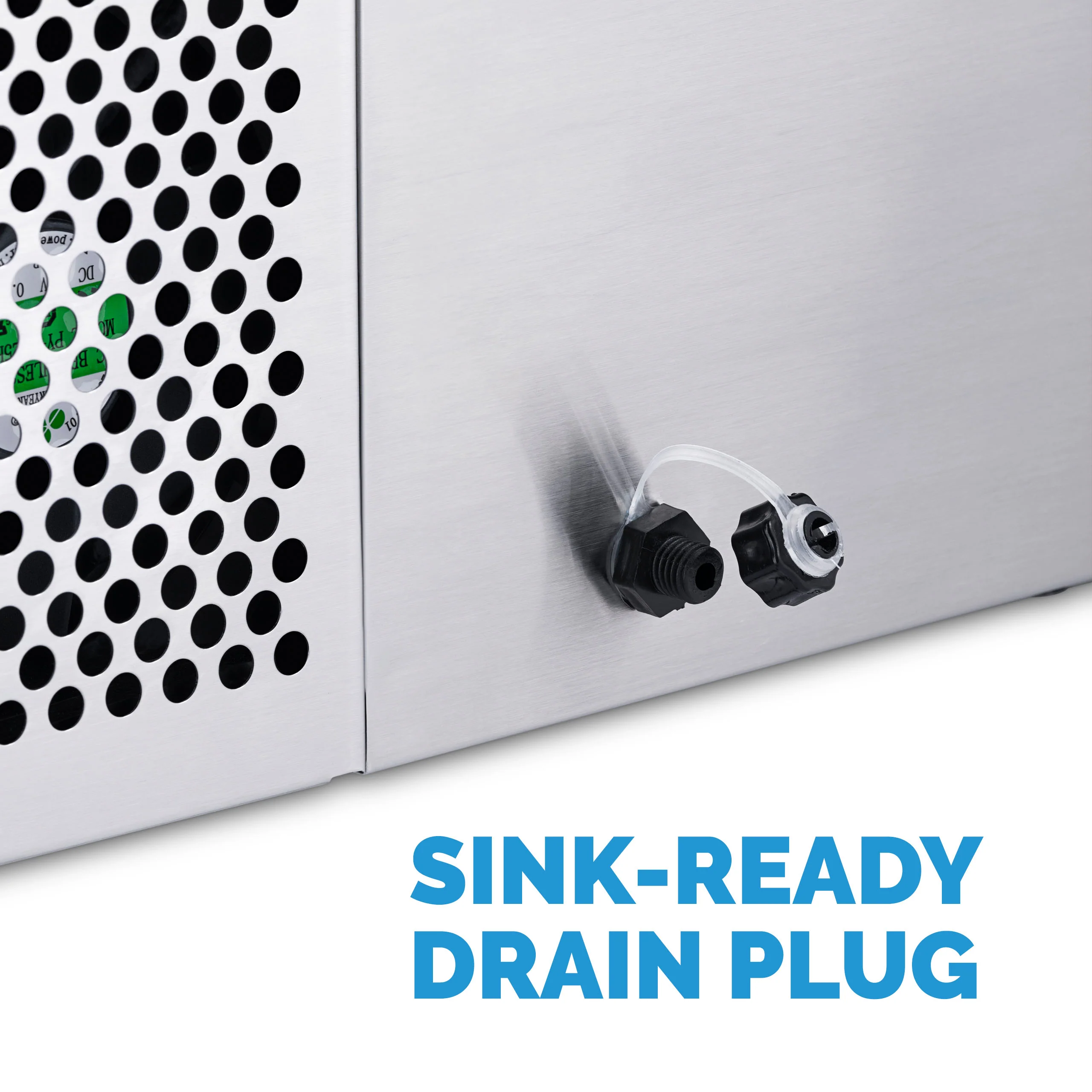 Newair® Tisch-Eiswürfelbereiter 2025 – Kugelförmige Eiswürfel. Rot