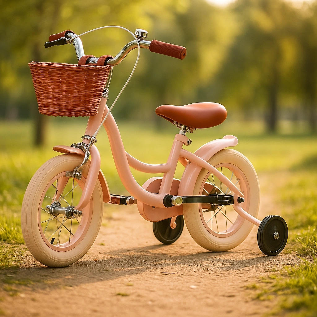 Vélo enfant rose en métal et plastique avec roues de 14 pouces - DgoerQjm82OR