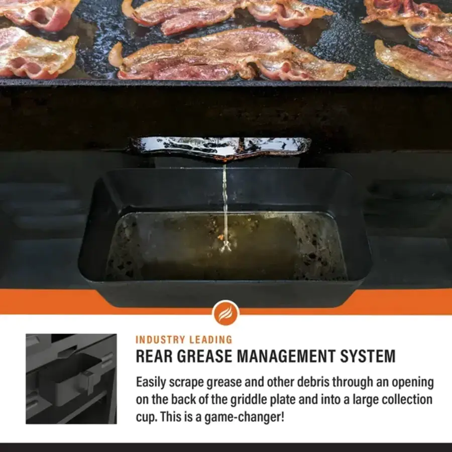 2025 Blackstone – Udendørs stegepande med 4 blus. 36 med sidehylder.