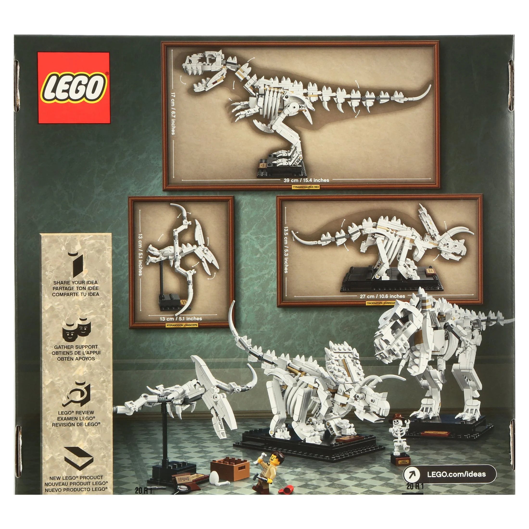 LEGO Ideas 21320 Dinosaurierfossilien – Bauset (910 Teile)