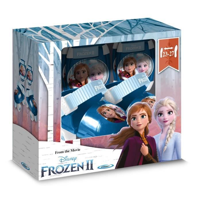 Frozen II Set Schlittschuhe + Ellbogen- und Knieschoner