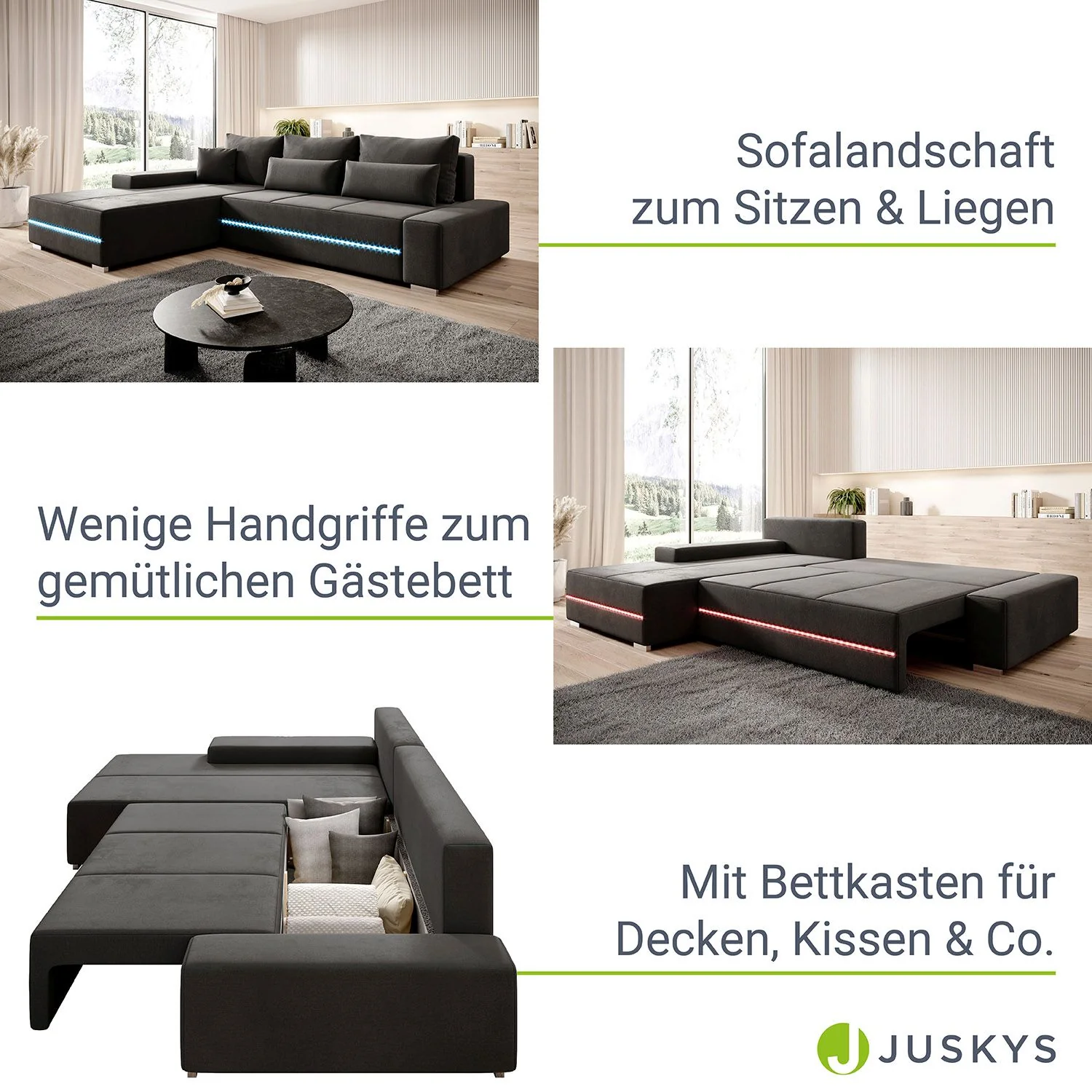 2025 Davos Sofa mit LED