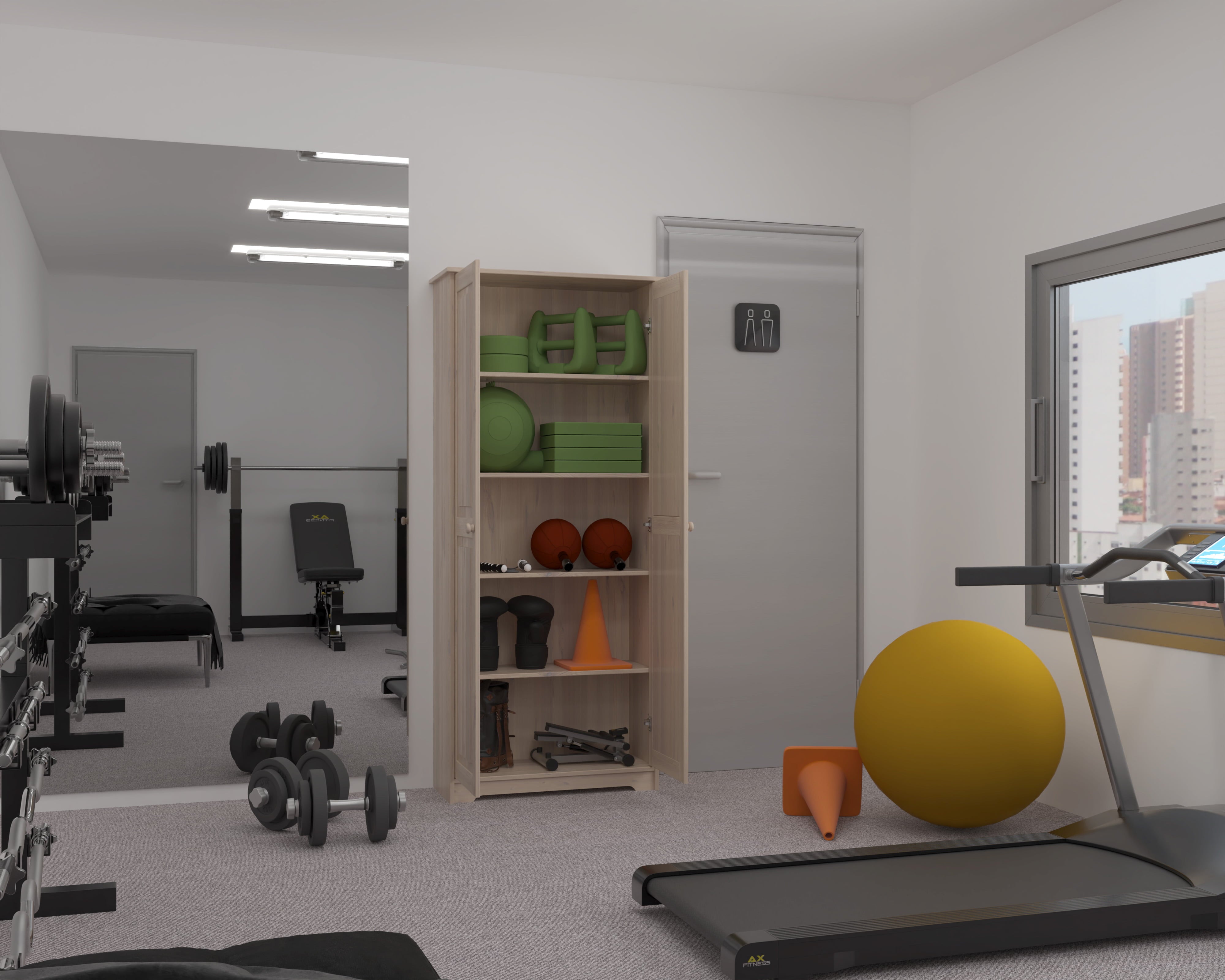 Massivt træ spisekammerskab, fritstående køkkenskab, skab med hylder