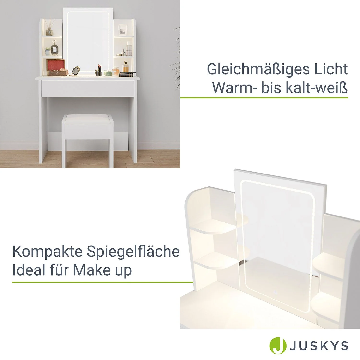 Zoey Schminktisch 2025 mit Melly Hocker