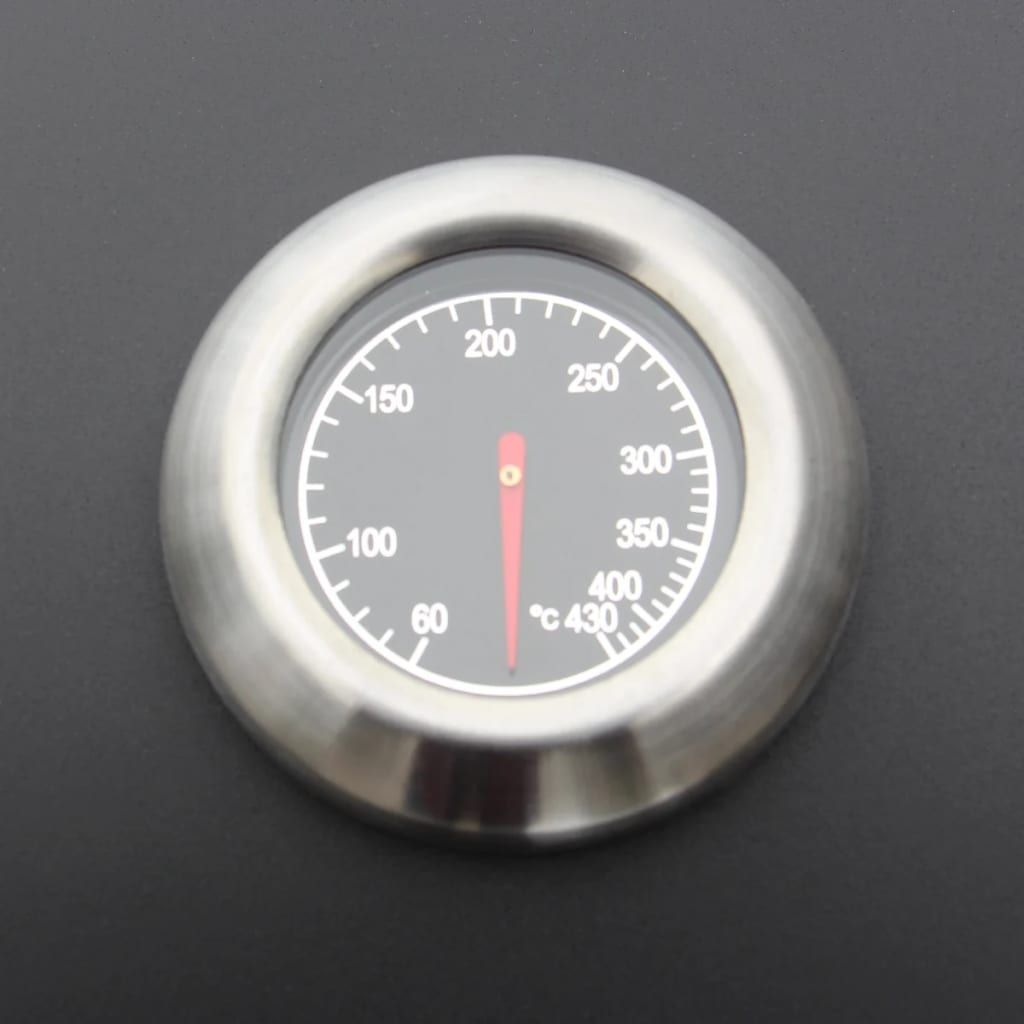 Vidaxl Gasgrill mit 6+1 Brennern, Schwarz