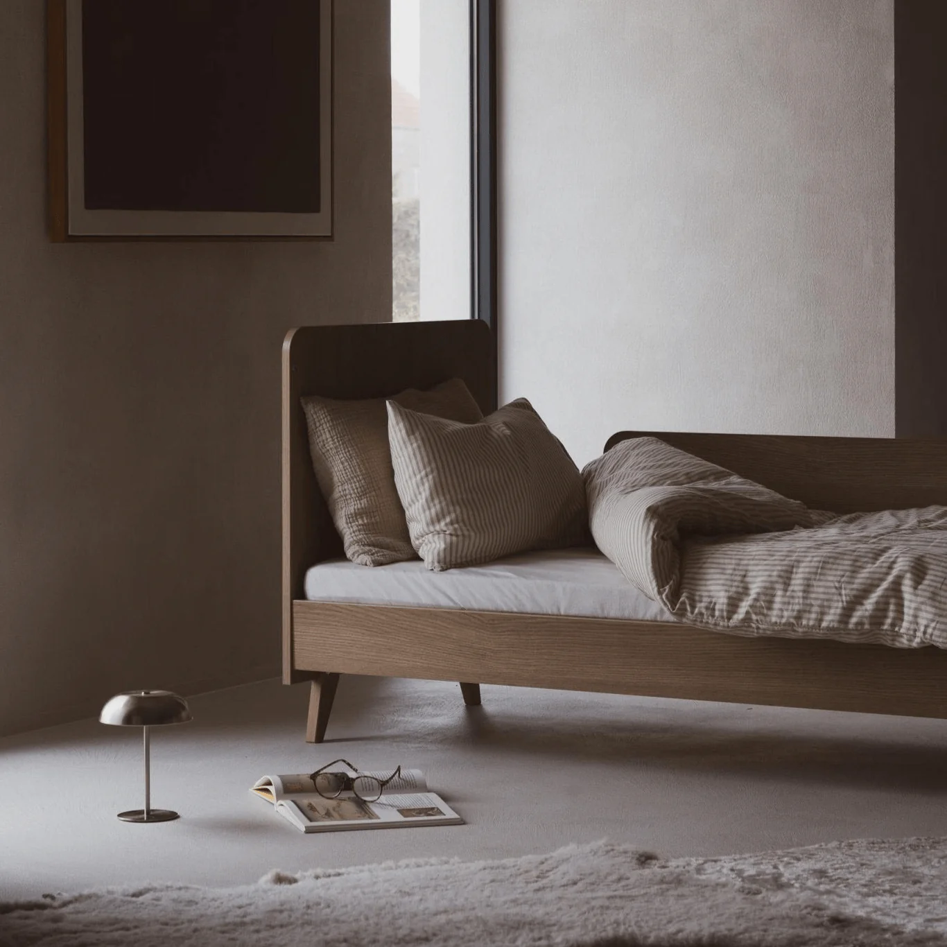 2025 Loftseng – Honey Ash 140x70 cm (kan laves om til en 140x70 cm børneseng)