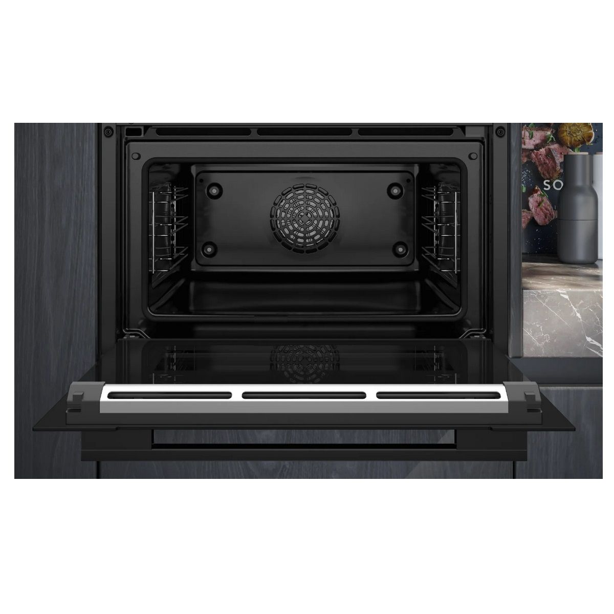 Siemens Einbaubackofen 47 l 60 cm A+ Pyrolyse Schwarz - CB774G1B1