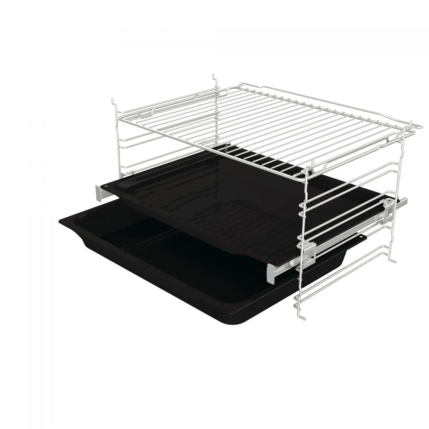 Hisense BSA65226AX Multifunktionsbackofen, 3,5 kW, 77 l, Klapptür, 9 Kochfunktionen, Energieeffizienzklasse A – Grau