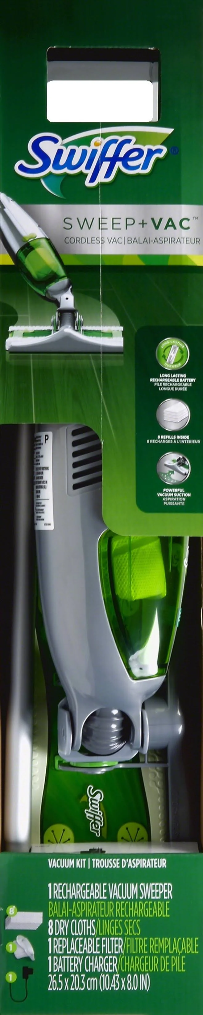 Kit aspirateur sans fil rechargeable Swiffer Sweep + Vac 2025