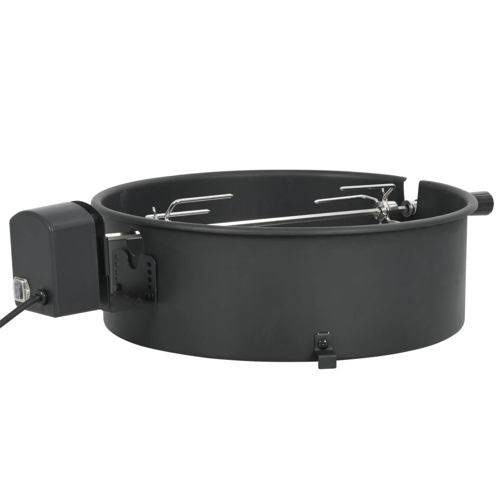 Schwarzer Grillring-Satz 47 cm Vidaxl
