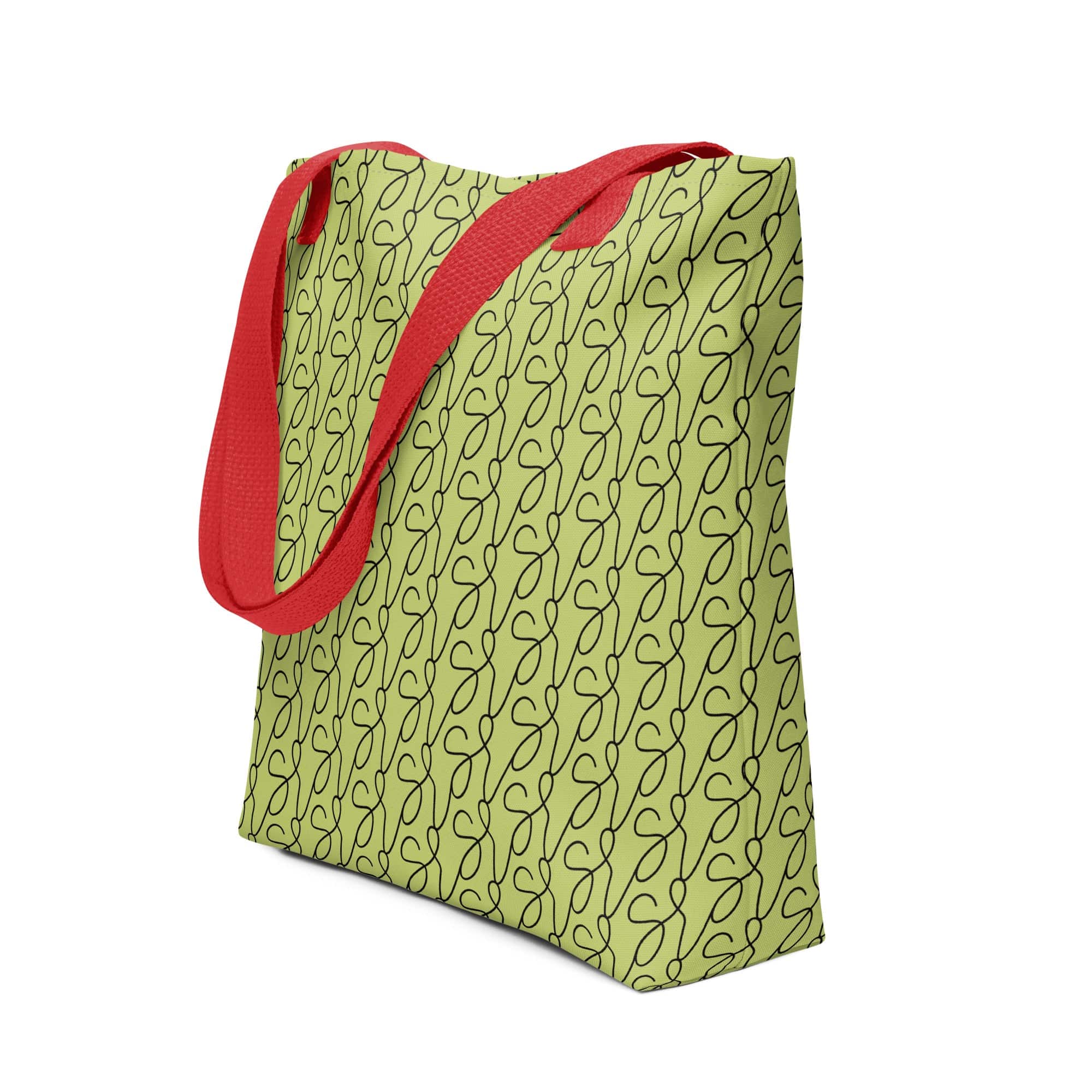 Olive Green Logo Tote Bag