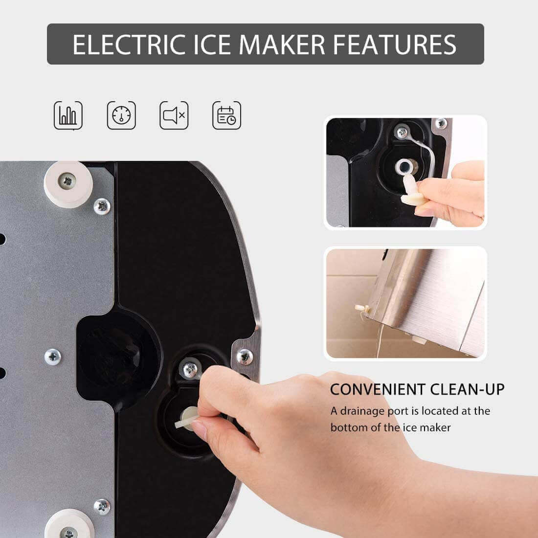 Automatische, kugelförmige Eismaschine aus Edelstahl, Baujahr 2025 – Produktionsleistung: 11,8 kg/Tag