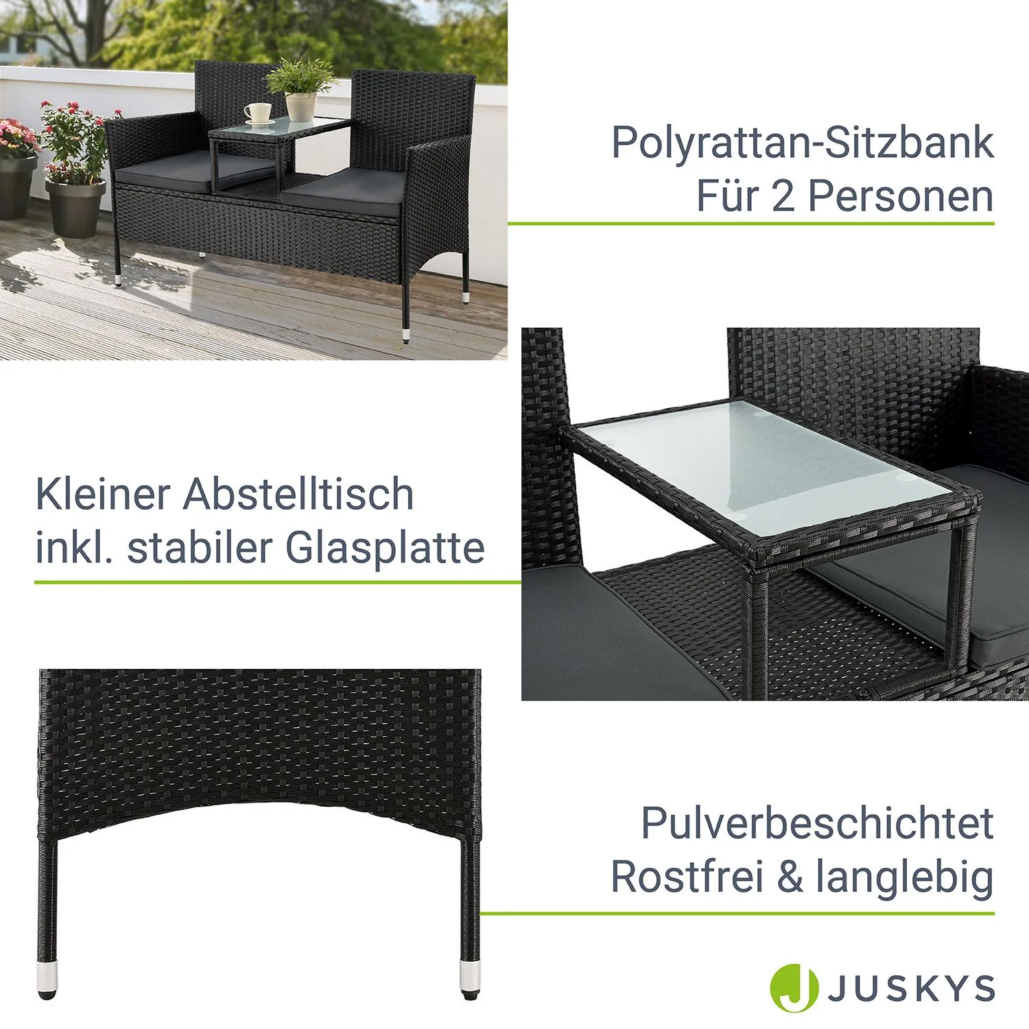 Banc en polyrotin Monaco 2025