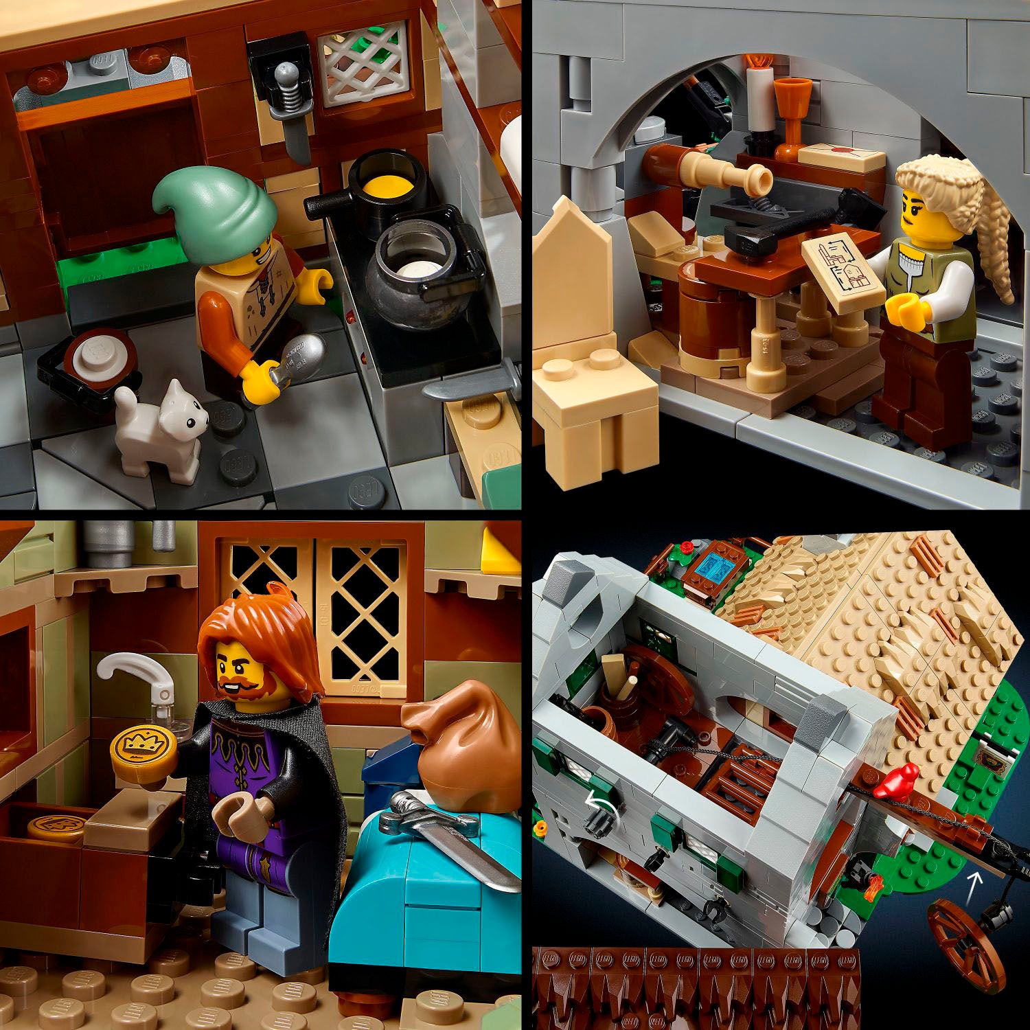 LEGO – Icons Mittelalterlicher Platz und Burg zum Bauen und Ausstellen 10332