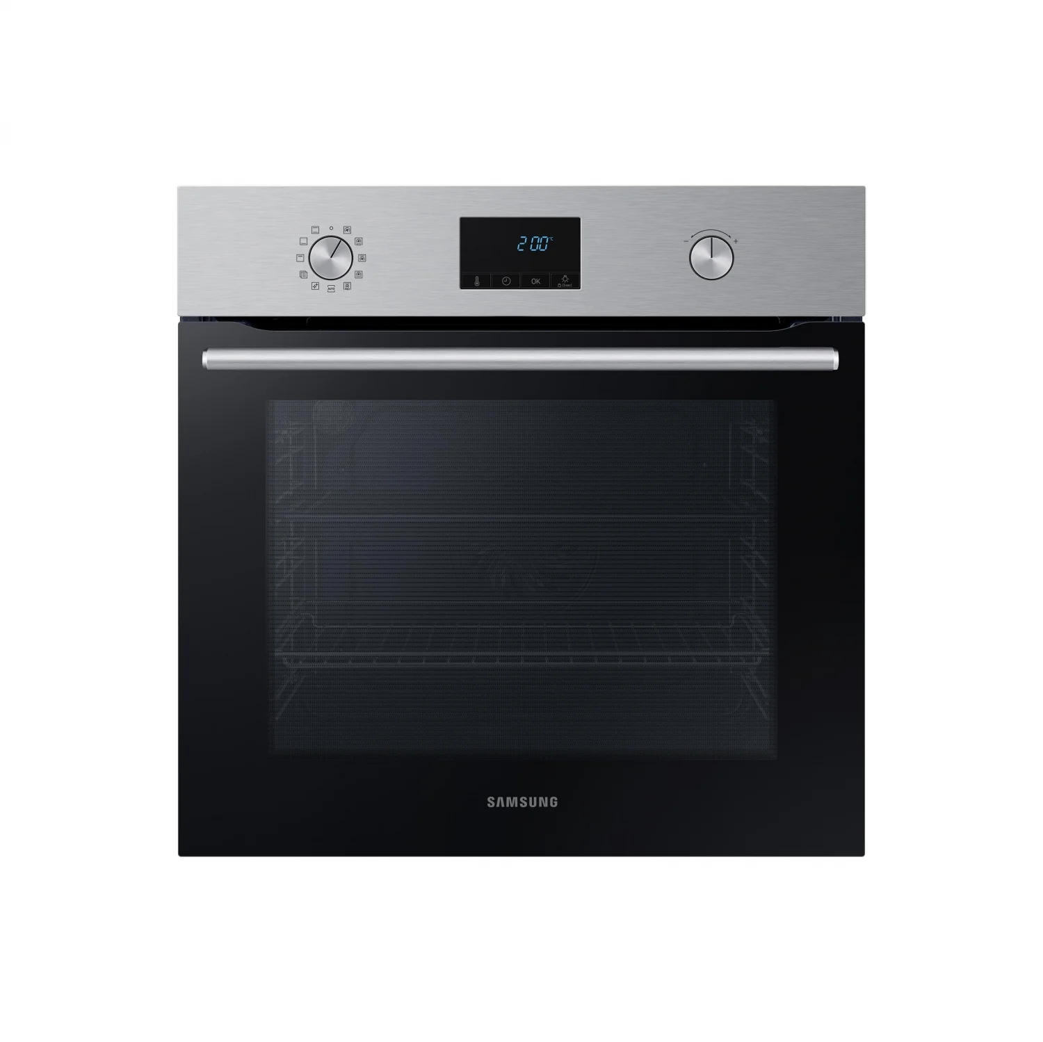 Samsung NV68A1170BS Multifunktionsbackofen, 1,8 kW, 68 l, Klapptür, 7 Kochfunktionen, Energieeffizienzklasse A – Edelstahl