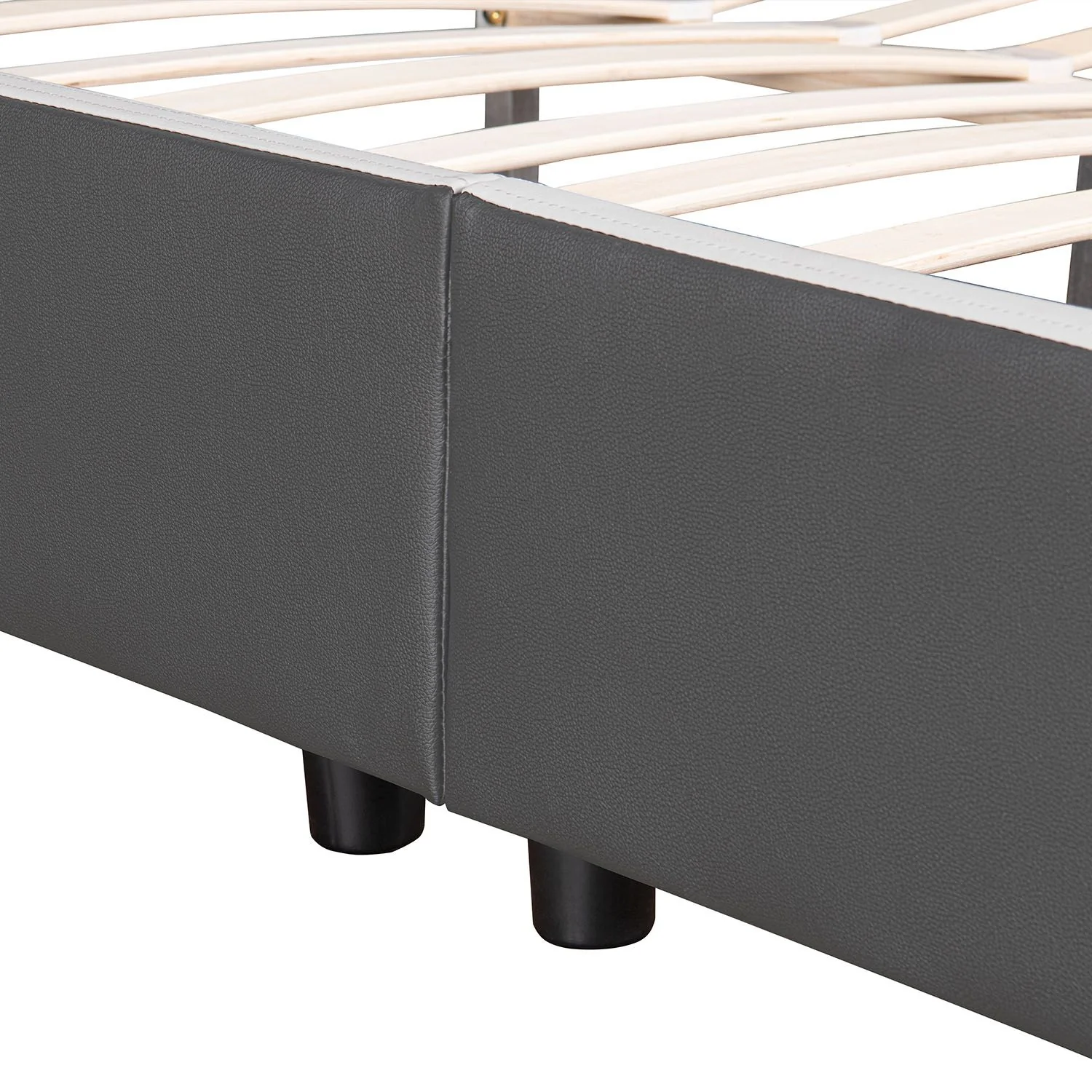 Lit capitonné Séville 2025, 140 x 200 cm, blanc