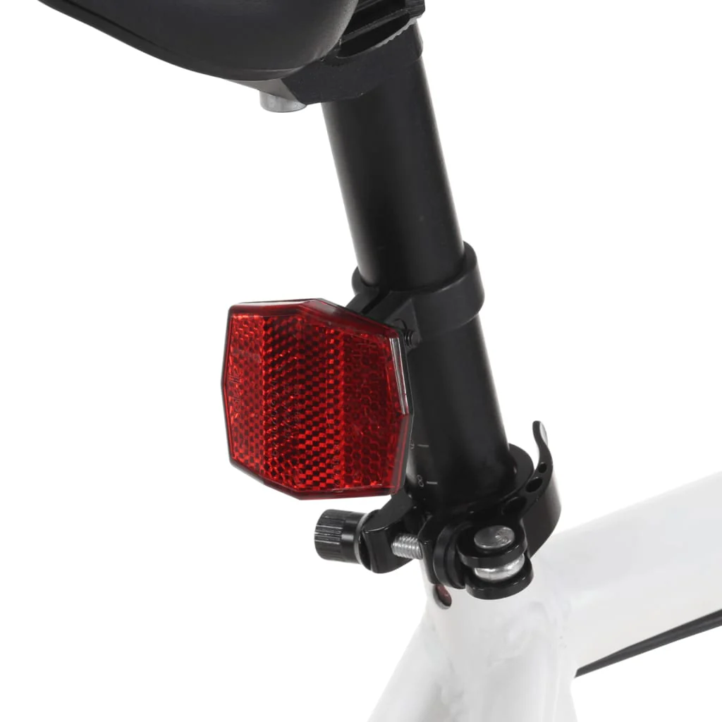 Vélo à pignon fixe blanc et vert 2025, 700c, 55 cm, V68