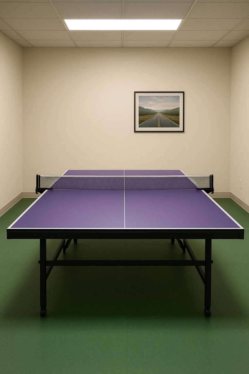 Table de ping-pong sport en métal bleu pour intérieur 150×75×68 cm IKfVXIXA79YL