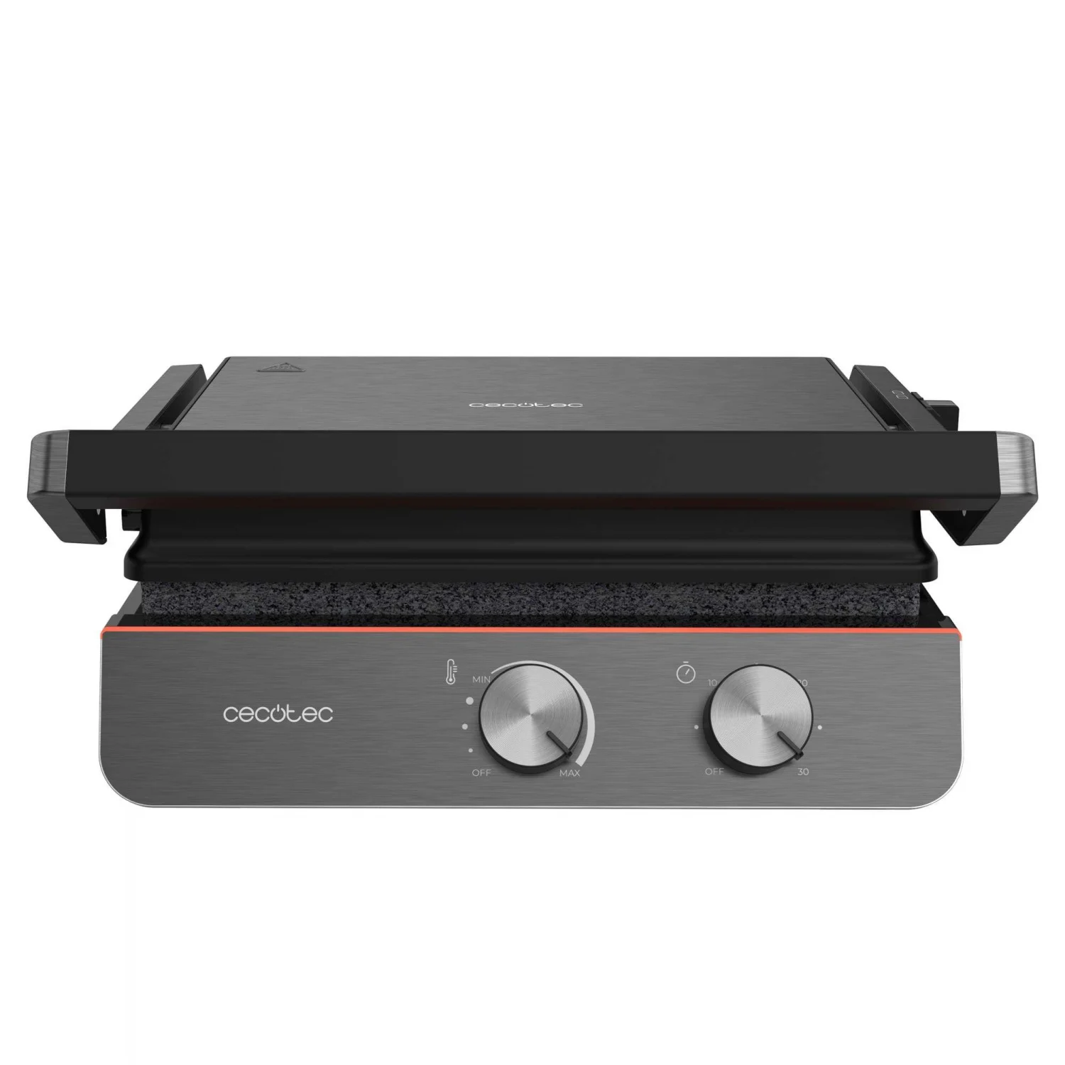 Cecotec Rock’nGrill Blaze Neon Elektrogrill, 2200 W – Schwarz