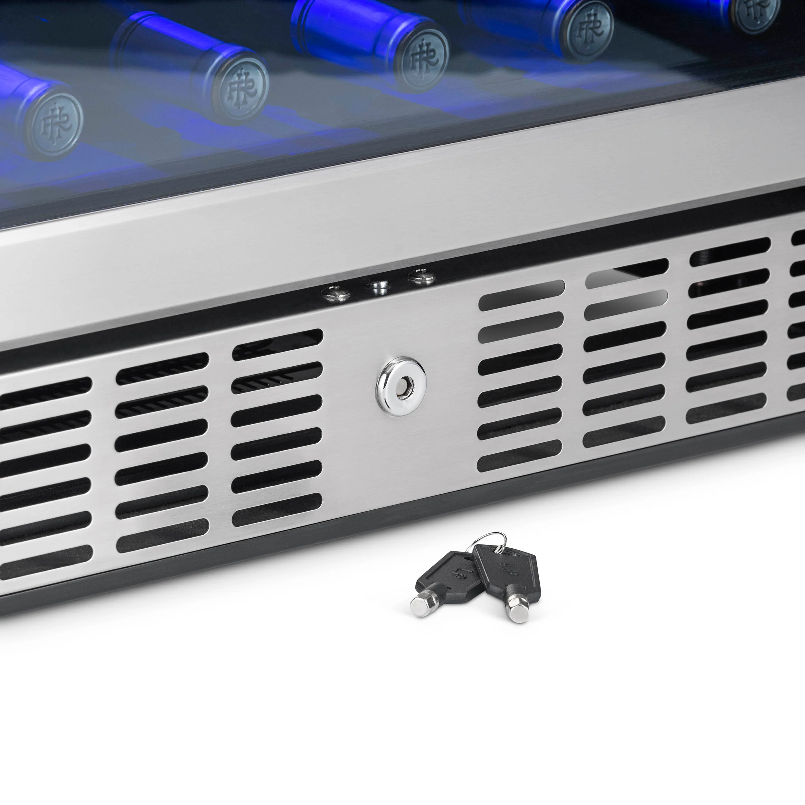 2025 Newair® Indbygget køleskab med dobbelt zone til 70 dåser og 20 flasker - 24